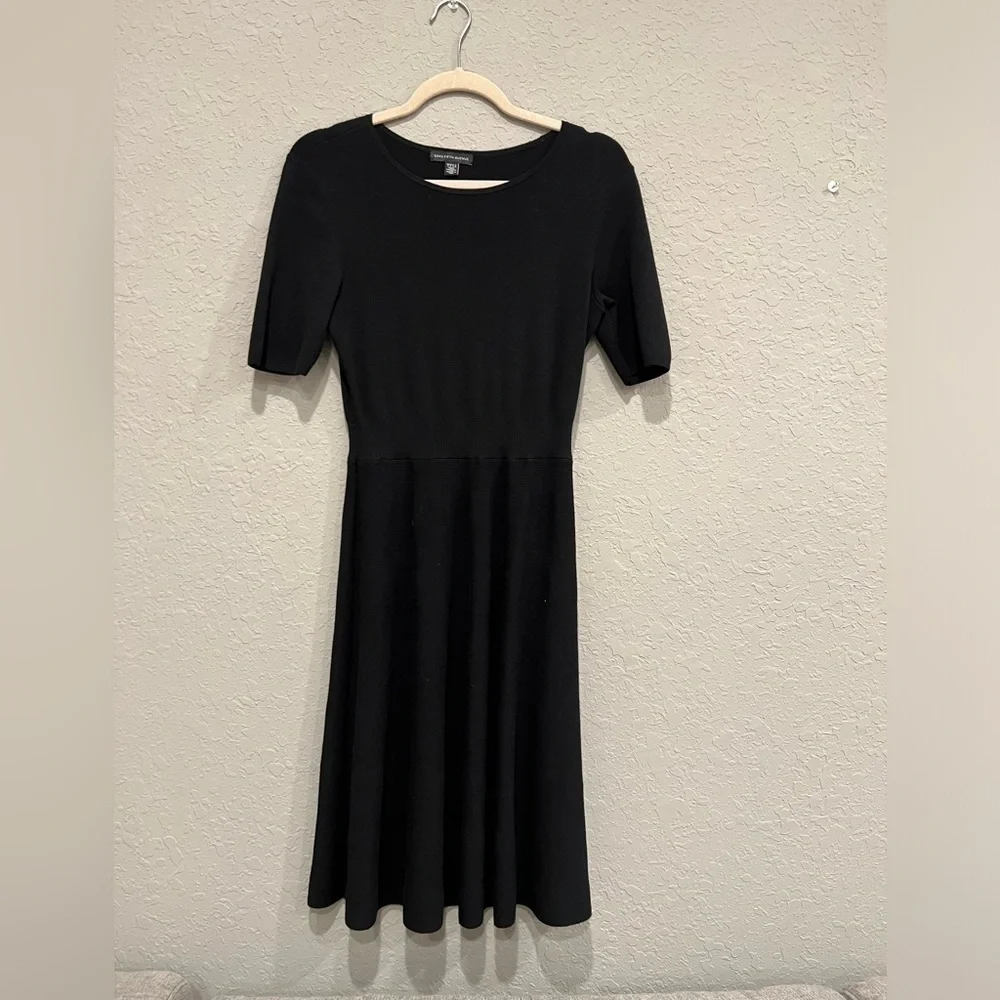 Saks Fifth Avenue black knit dress Saks Fifth Avenue black knit dress
